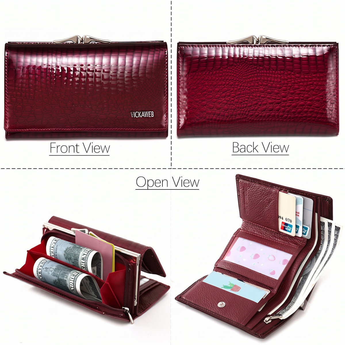 Alligator print coin wallet for women – ARIANA
