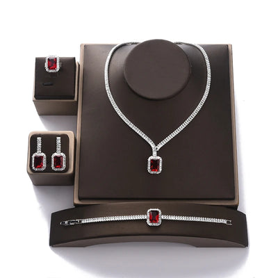 Vintage zircon bridal jewelry set for women – ARIANA