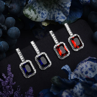Bridal jewelry set with zircon stones for women