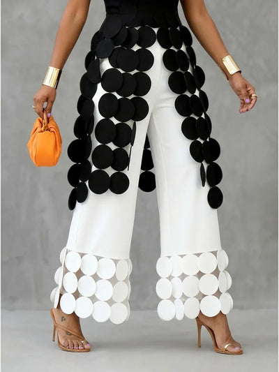 Circular hem cropped trousers for women – ARIANA