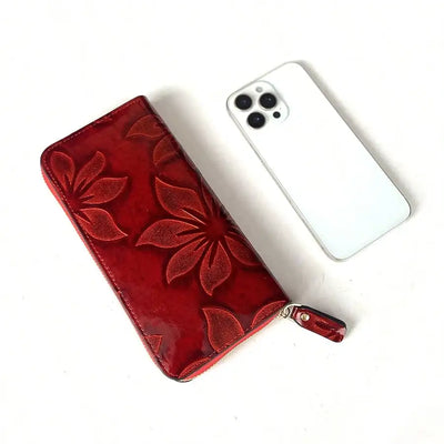 Floral print card wallet for women – ARIANA