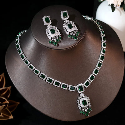 Jewel-tone drop jewelry set for women – ARIANA