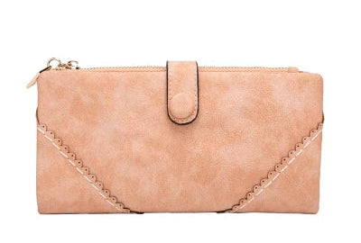 Leather multi-card clutch wallet for women – ARIANA