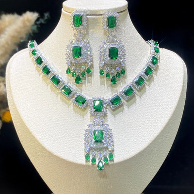 Jewel-tone drop jewelry set for women – ARIANA