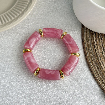Retro acrylic charm bangle for women – ARIANA