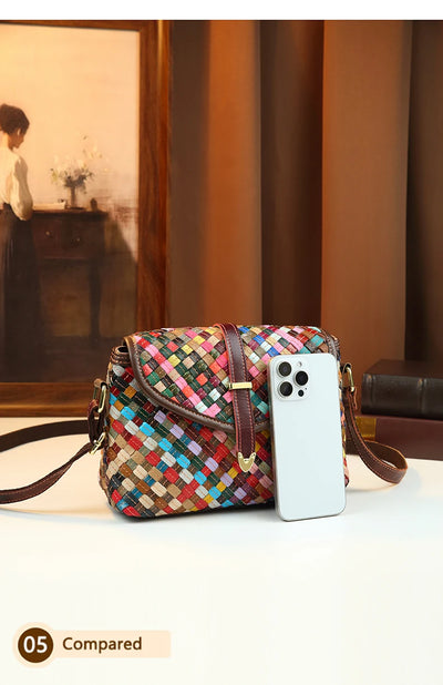 Handwoven bohemian crossbody bag for women – ARIANA