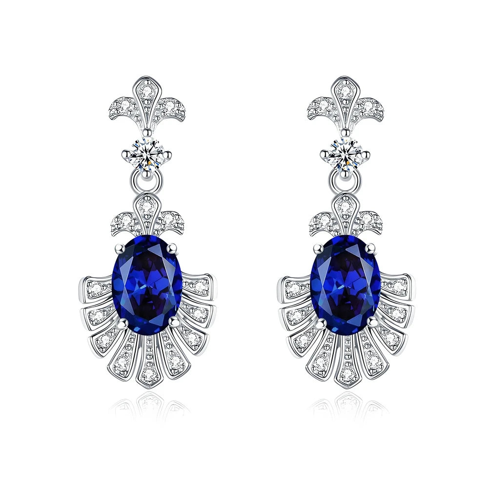 Diamond-simulant stud earrings in S925 silver for women – ARIANA