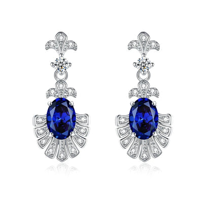 Diamond-simulant stud earrings in S925 silver for women – ARIANA