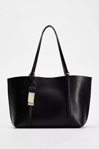 Minimalist leather tote bag for women – ARIANA