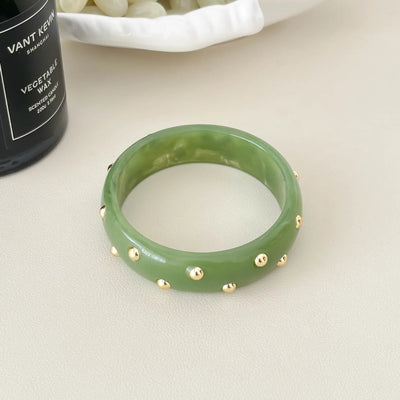 Beaded statement bangle for women