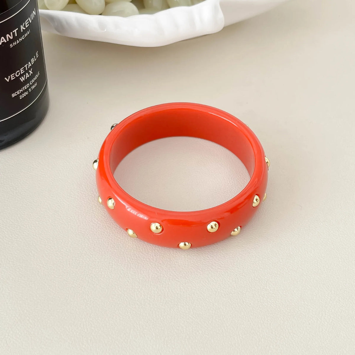 Beaded statement bangle for women