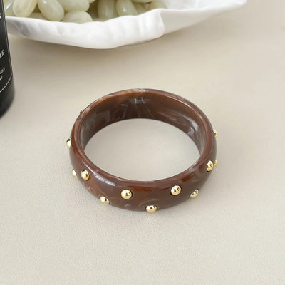 Beaded statement bangle for women