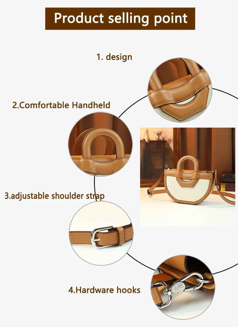 Retro saddle crossbody bag for women – ARIANA