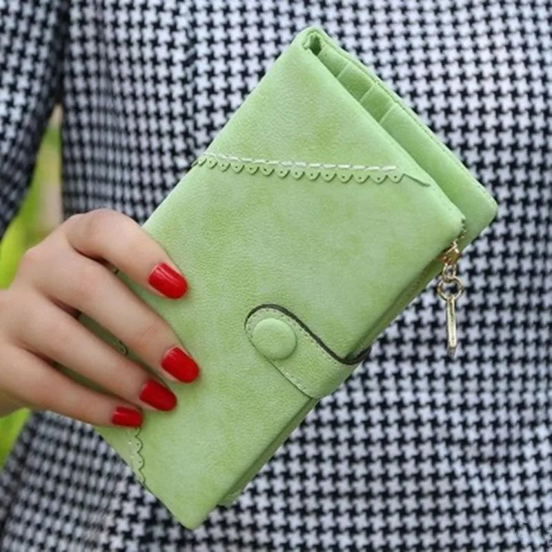 Leather multi-card clutch wallet for women – ARIANA