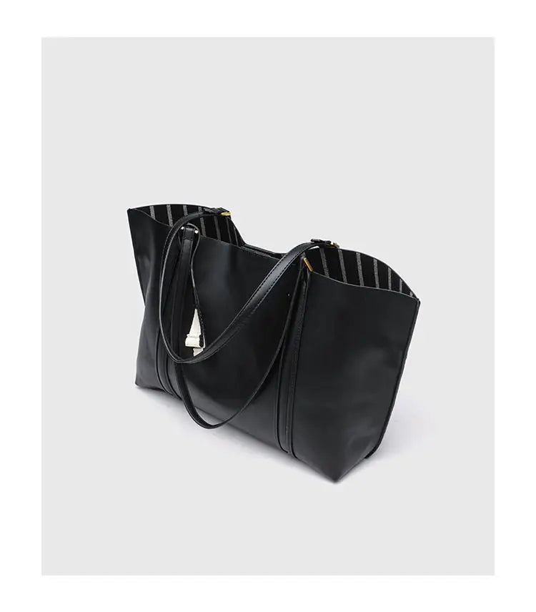 Minimalist leather tote bag for women – ARIANA
