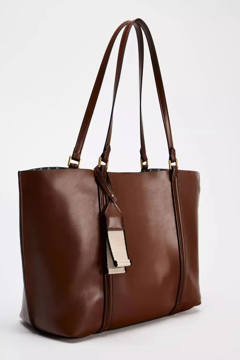 Minimalist leather tote bag for women – ARIANA