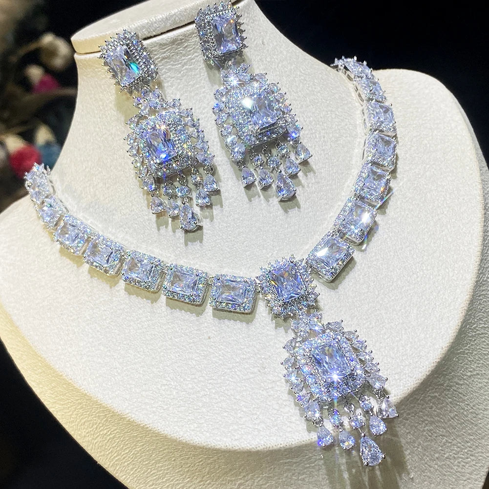 Jewel-tone drop jewelry set for women – ARIANA
