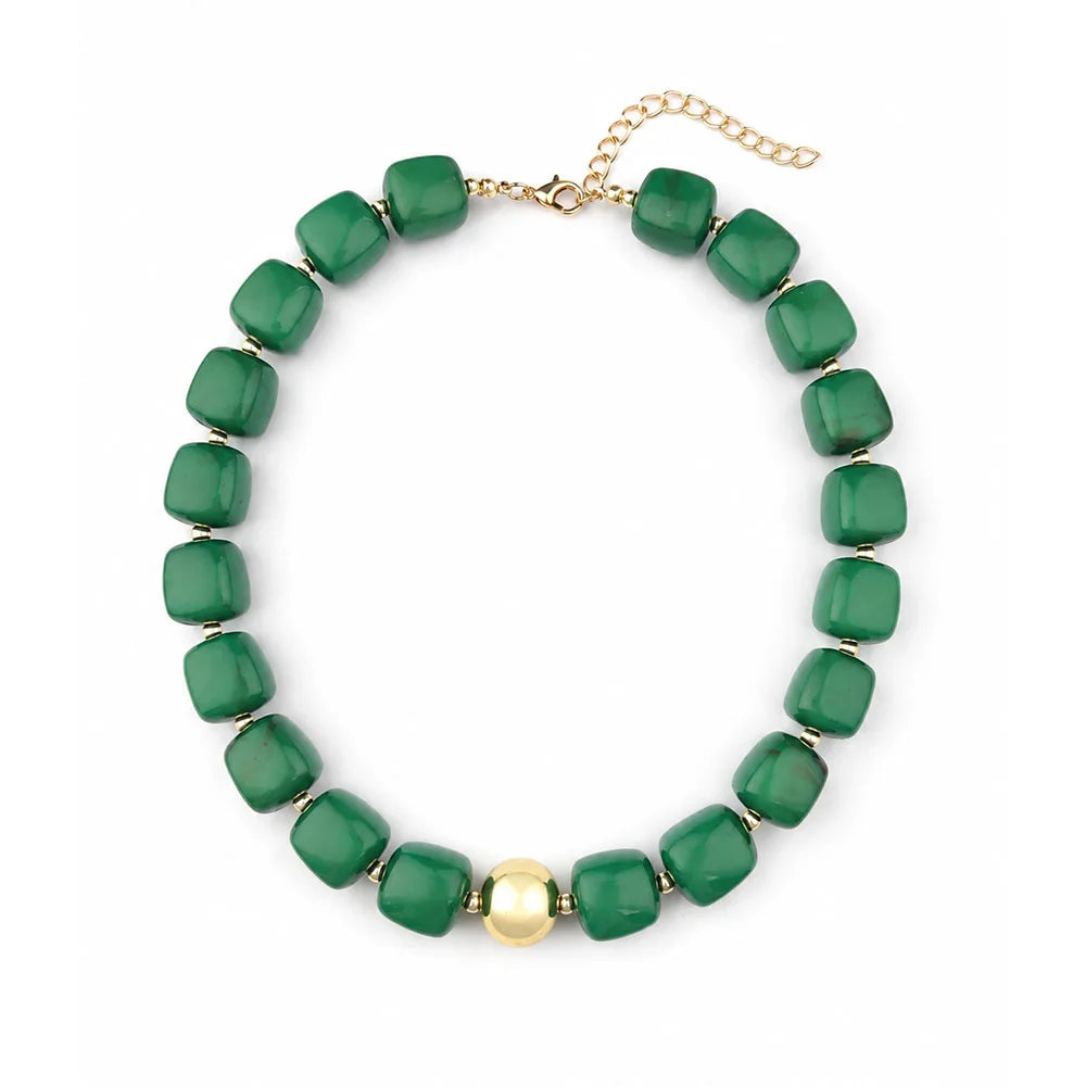 Resin choker necklace for women