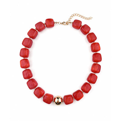 Resin choker necklace for women