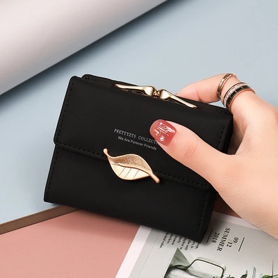 Trifold wallet, compact size, for women