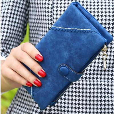 Leather multi-card clutch wallet for women – ARIANA