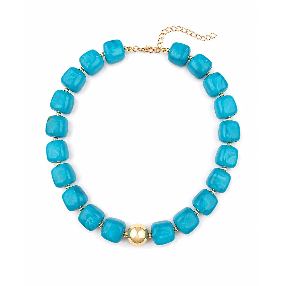 Resin choker necklace for women