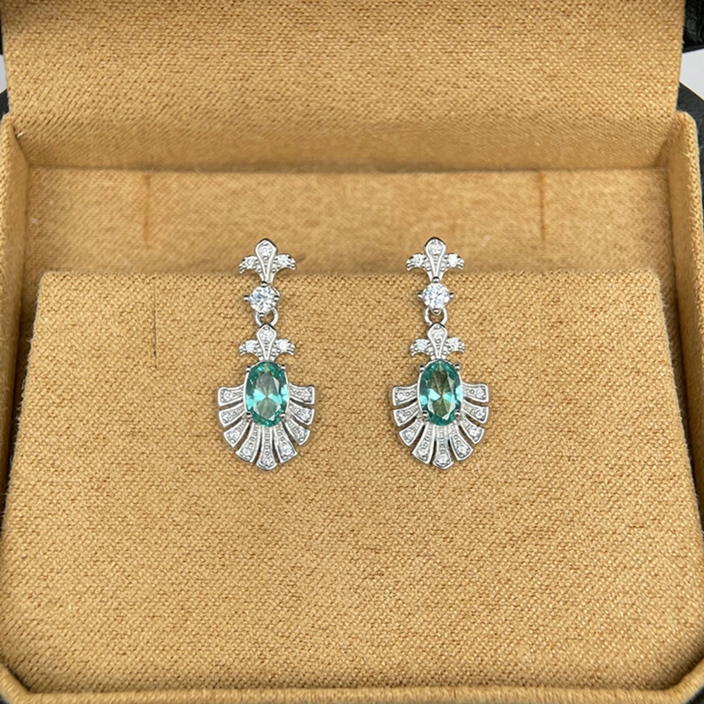 Diamond-simulant stud earrings in S925 silver for women – ARIANA