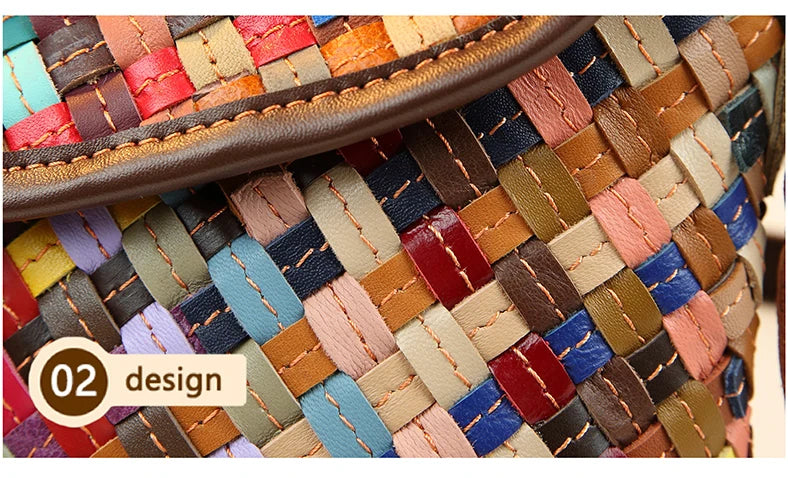 Handwoven bohemian crossbody bag for women – ARIANA