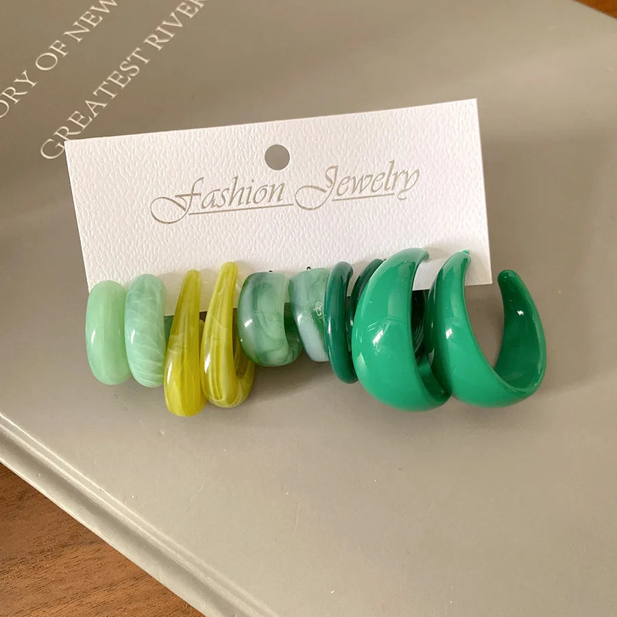 Acrylic drop stud earrings for women – ARIANA