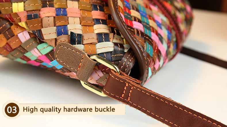 Crossbody bag, handwoven, bohemian style, for women