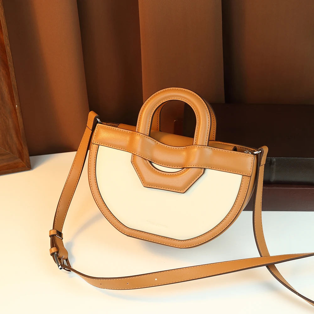 Saddle bag, crossbody, retro style, for women