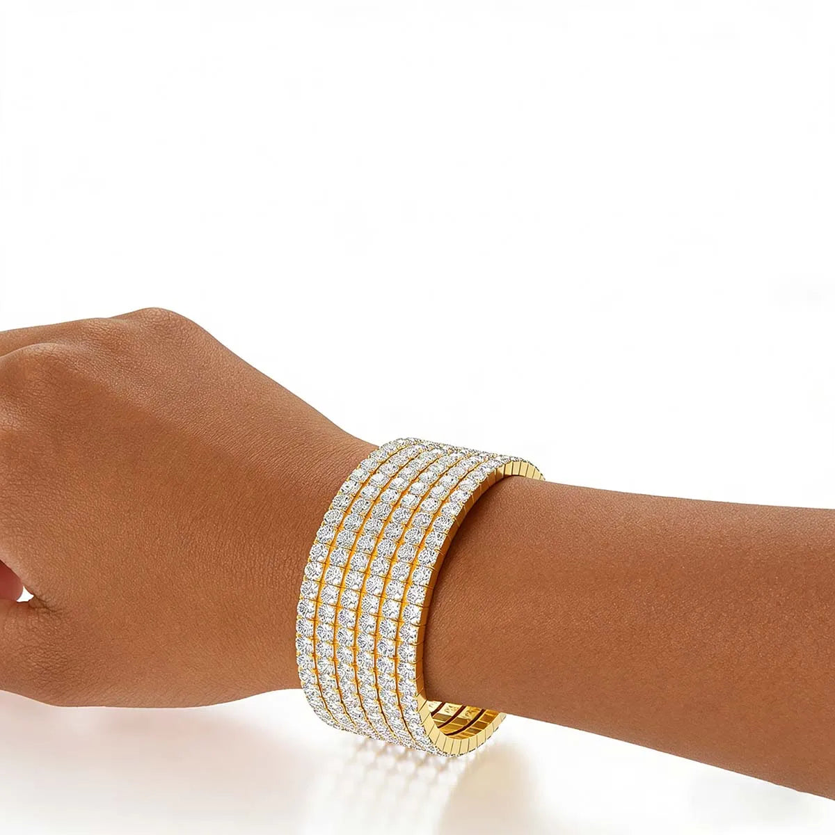 Moissanite tennis bracelet, 14K gold-filled, for women – ARIANA