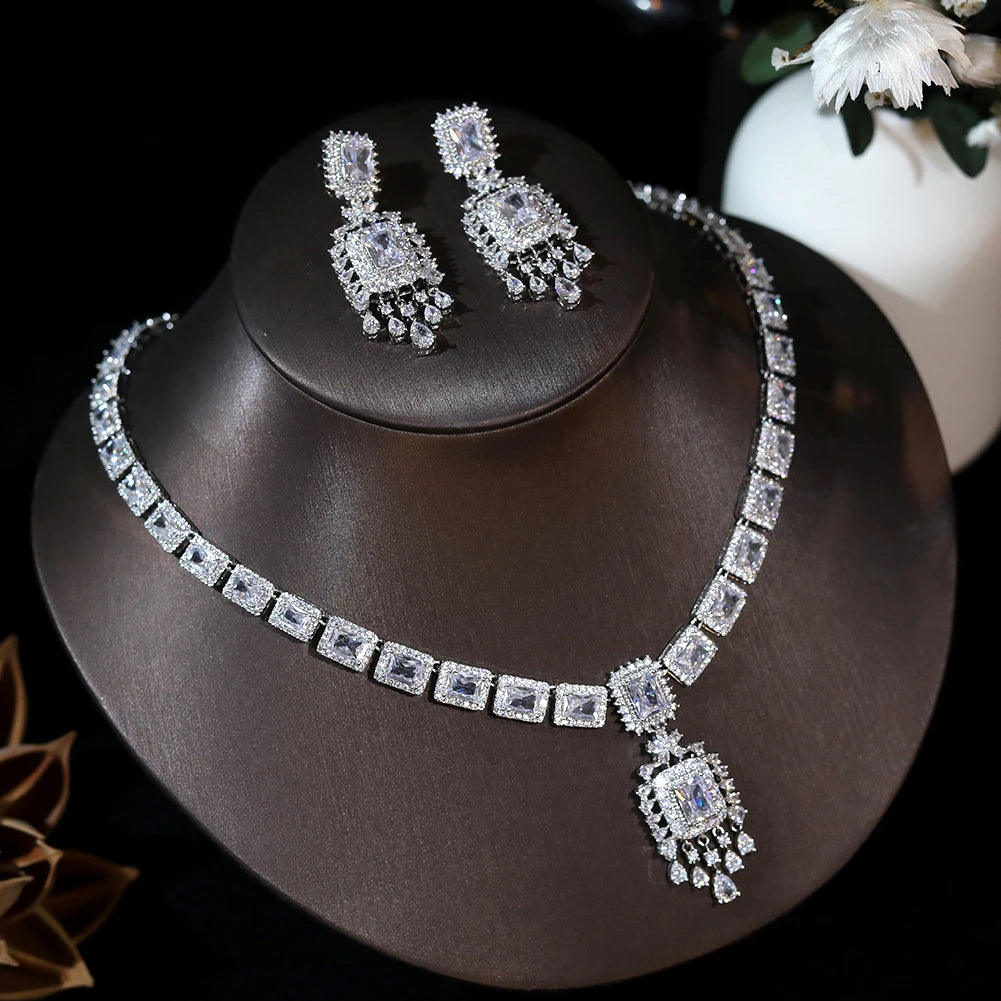 Drop-style jewelry set for women