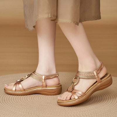 Bohemian slope heel sandals for women – ARIANA