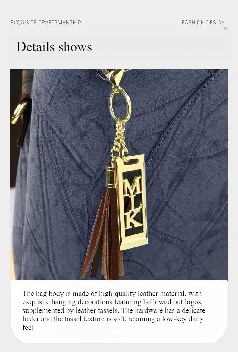 Tote handbag, structured design, for women