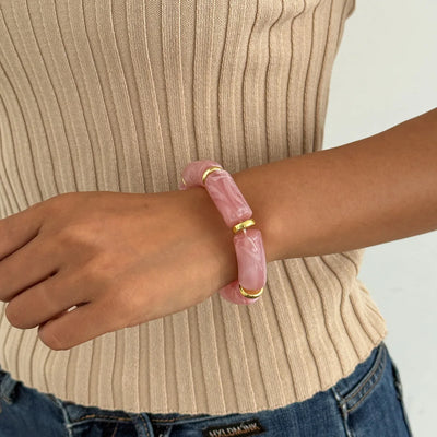 Acrylic bangle with charm detail for women