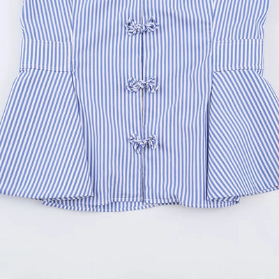 Blouse with rope-knot accent for women – ARIANA