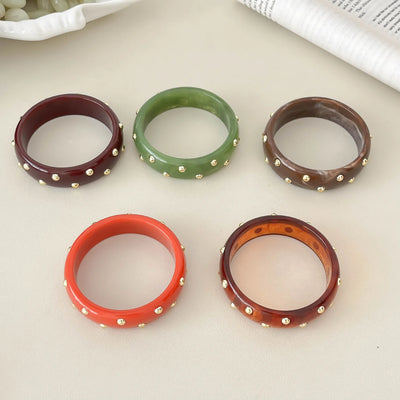 Beaded statement bangle for women