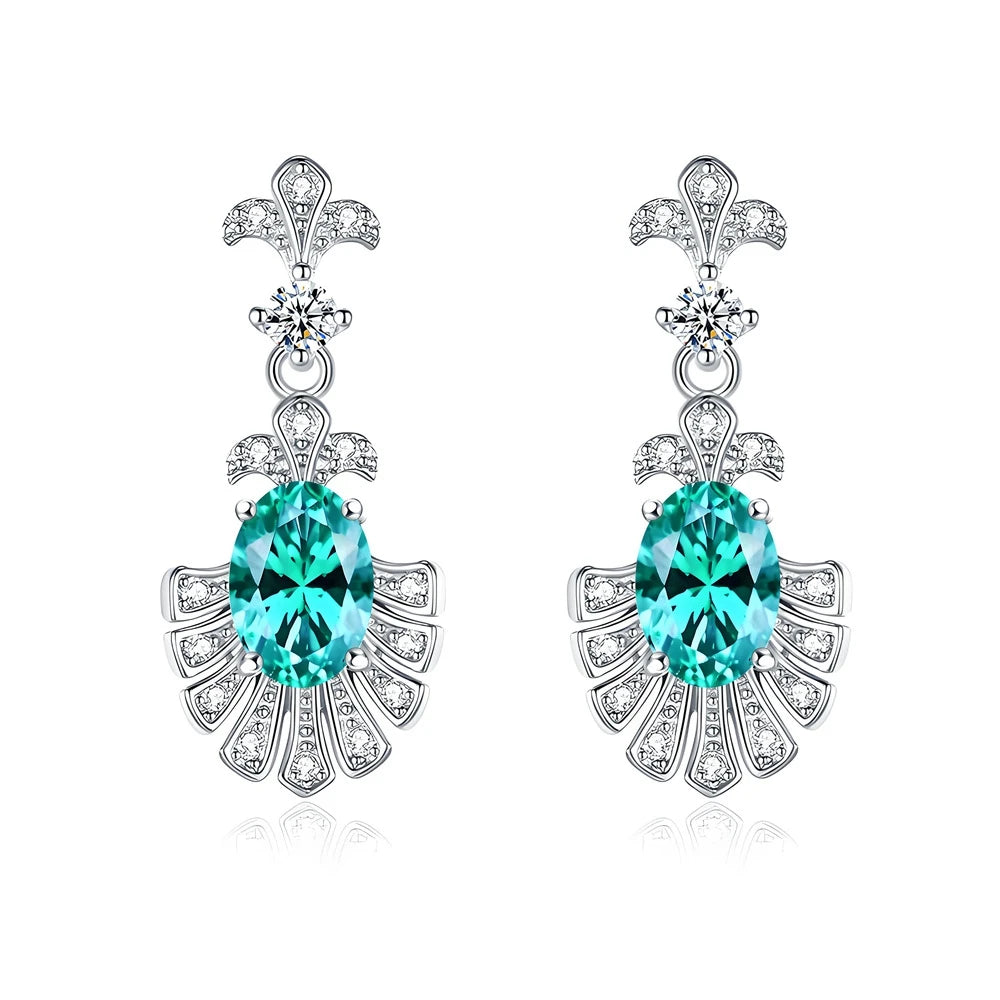 Diamond-simulant stud earrings in S925 silver for women – ARIANA