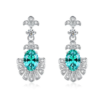 Diamond-simulant stud earrings in S925 silver for women – ARIANA