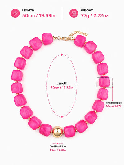 Resin choker necklace for women