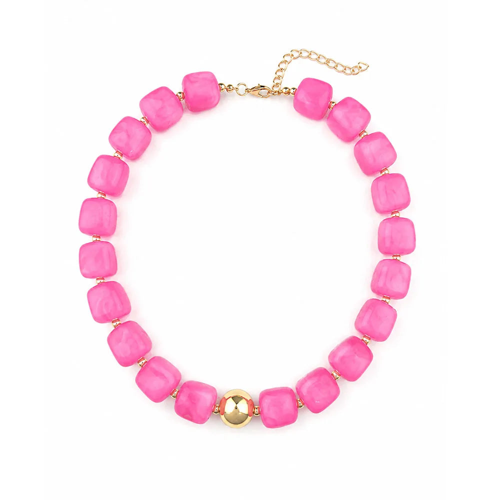 Resin choker necklace for women
