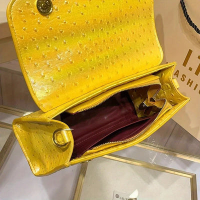 Ostrich print crossbody bag for women – ARIANA
