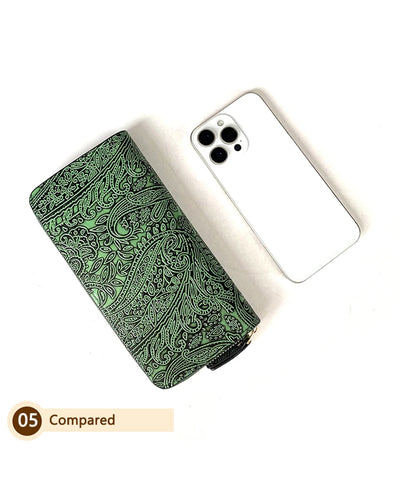 Embossed long card wallet for women – ARIANA
