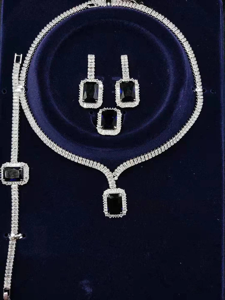 Vintage zircon bridal jewelry set for women – ARIANA