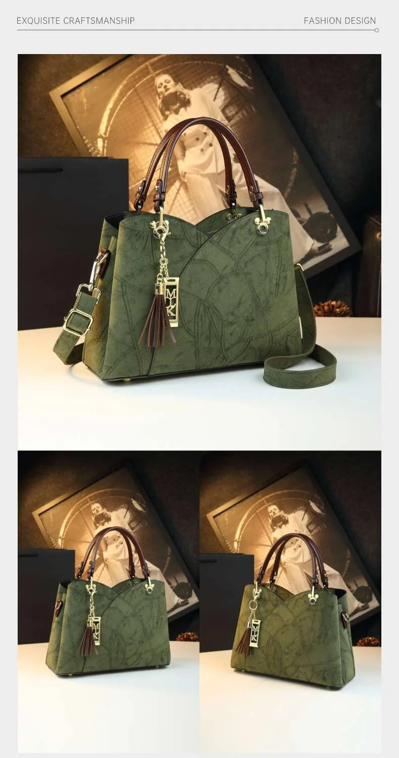 Tote handbag, structured design, for women