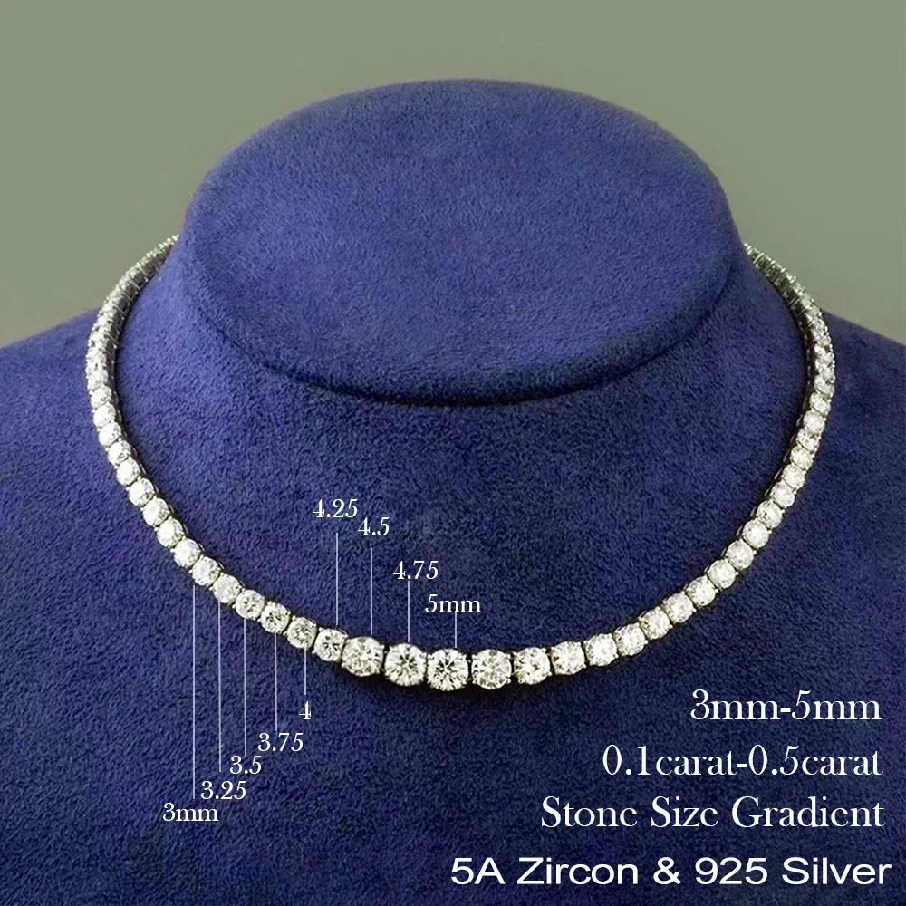 Moissanite tennis choker necklace for women – ARIANA
