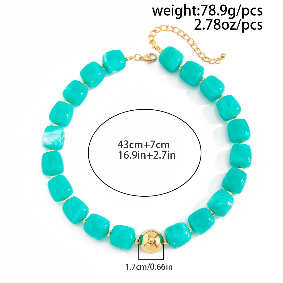 Acrylic choker necklace for women