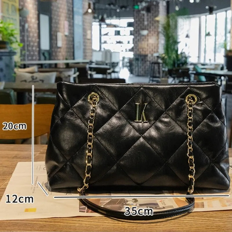 Quilted leather tote bag for women – ARIANA