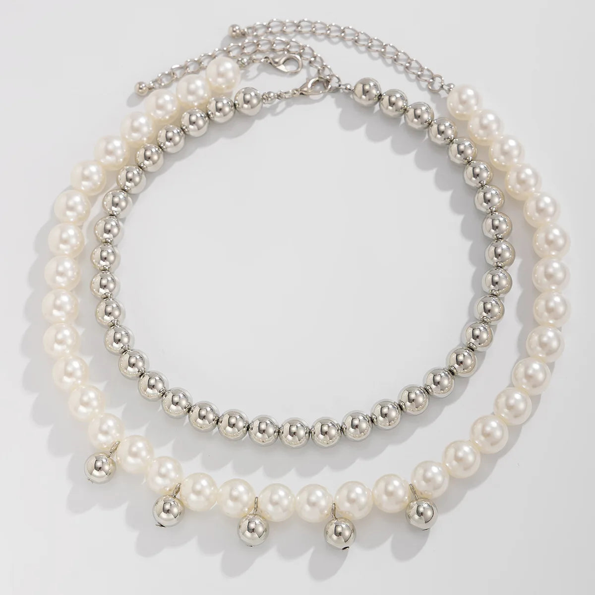 Layered faux-pearl pendant necklace for women – ARIANA